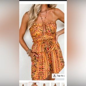 Summer halter romper
